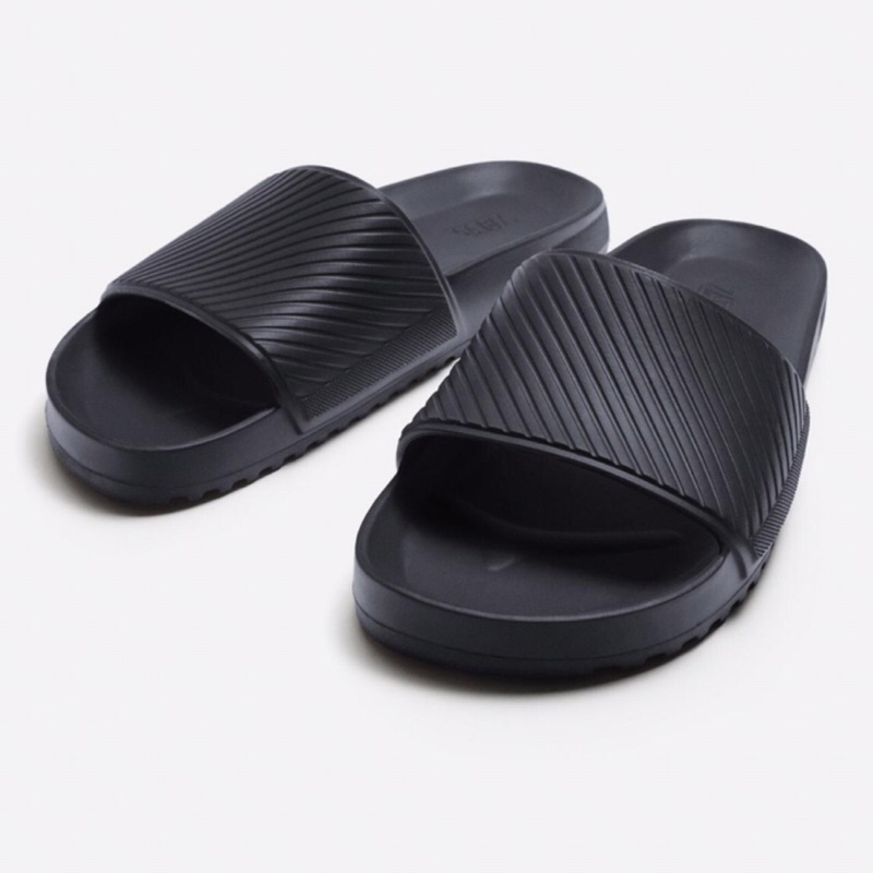 ZARA Men Sandal Bath Slides Sendal Pria Blue