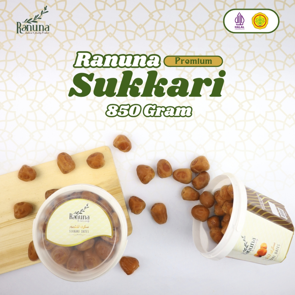 

Ranuna - Kurma Sukari Ember 850 Gram Premium Organic High Quality
