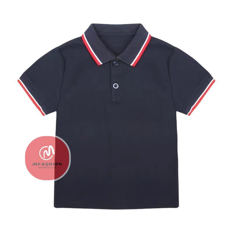 Kaos Polo Anak Kerah list Atasan anak laki-laki 2-10tahun