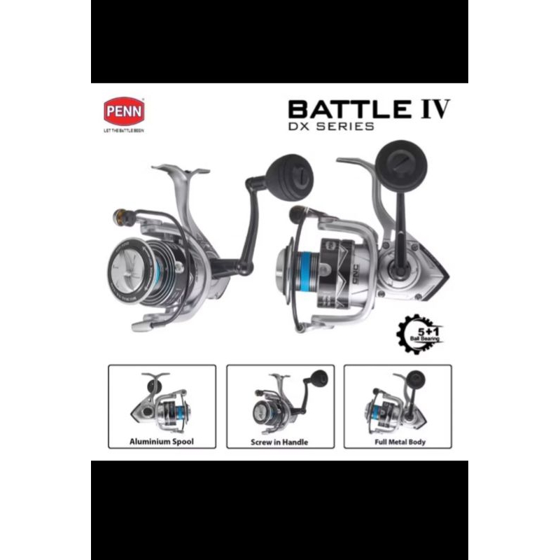 REEL PANCING PENN SPINNING BATTLE IV DX 5+1BALL BEARING 3000 -6000 -8000