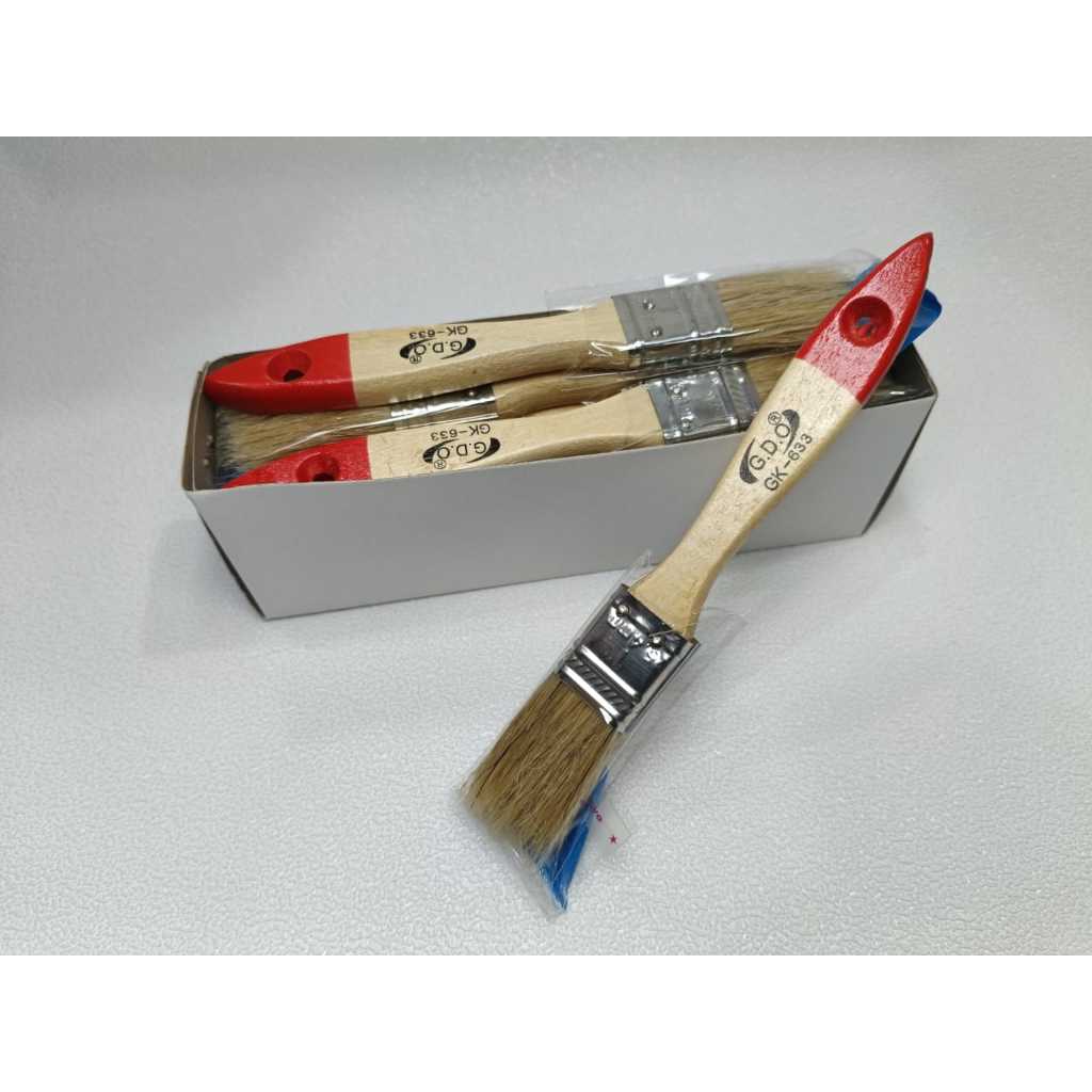 

12PCS /1 LUSIN Kuas Cat 1inch 1.5inch 2inch 2.5inch 3inch 4inch 5inch /Kuas Cat Gagang Kayu /Paint
