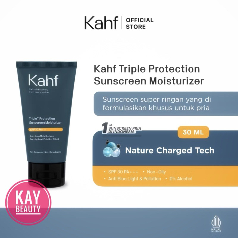 Kahf Sunscreen Tabir Surya Pria SPF 30 PA+++*