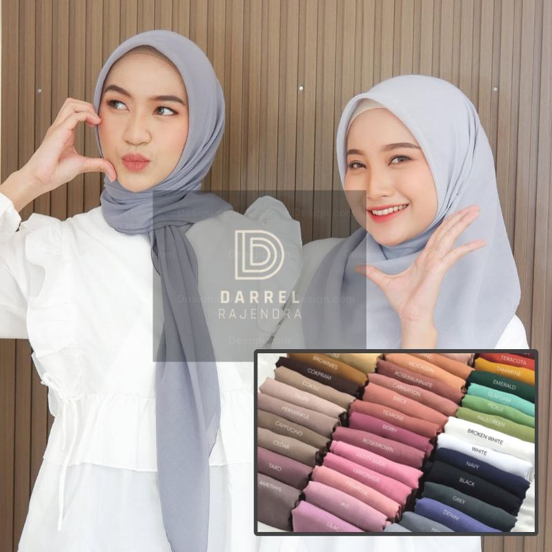 PARIS JADUL PREMIUM II 55 WARNA NUDE SEGI EMPAT TERLENGKAP HIJAB JILBAB