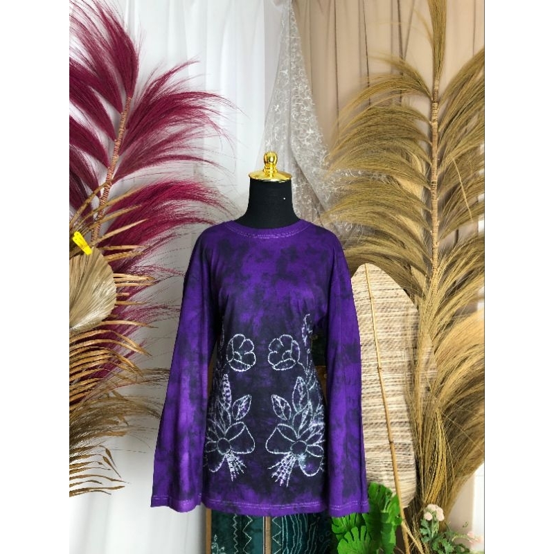 kaos sasirangan tunik belah samping ukuran XXL