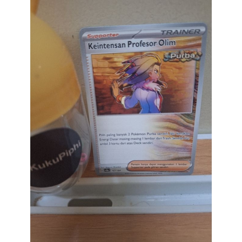 Kartu Pokemon Trainer Keintensan Profesor Olim sv8a 167/187