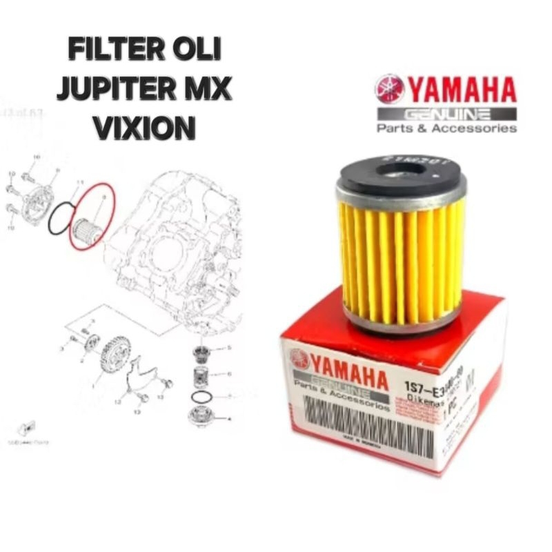 FILTER SARINGAN OLI JUPITER MX VIXION ORIGINAL