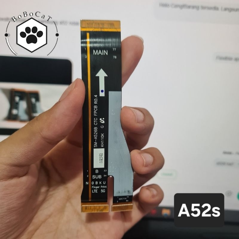 Flexible Flexibel Board LCD Charger CTC Samsung A52s A526 Original Copotan