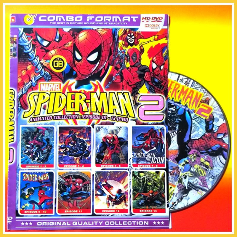 Kaset Film Kartun Anak Koleksi Spiderman Vol.2 Pilihan Terbaru Spider-Man Teks Indonesia