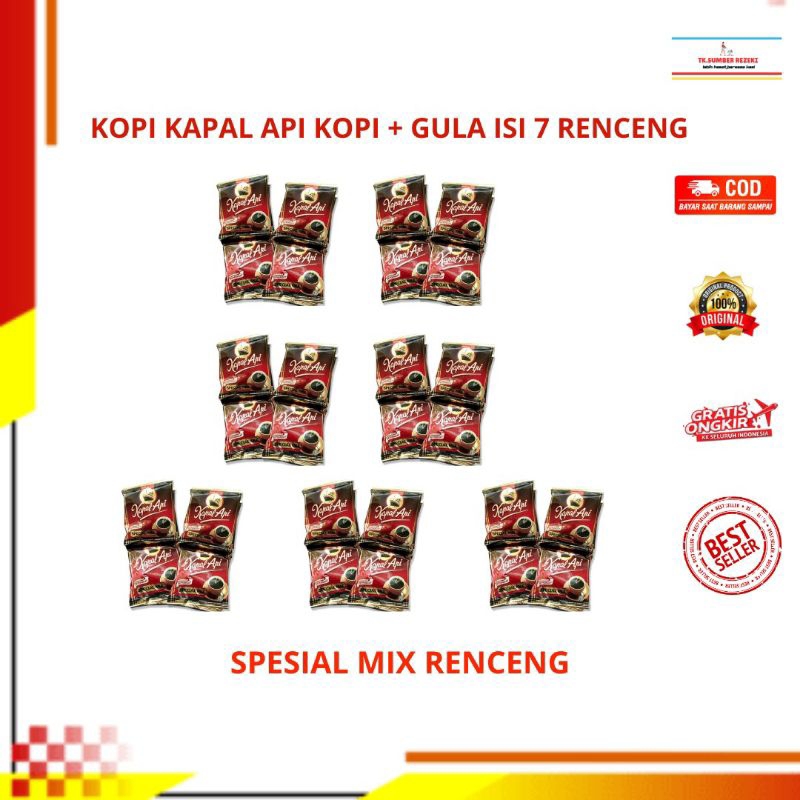 

[PAKET HEMAT ISI 7] Kopi Kapal Api Spesial Mix 1 Rencenc Isi 10 Sachet PROMO MURAH/ KAPAL Api Kopi Special Mix 1 Renceng Isi 10 Sachet PROMO MURAH