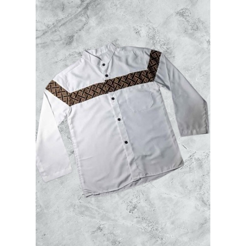 Baju Koko Kobata Anak-Anak Lengan Panjang SD-SMP