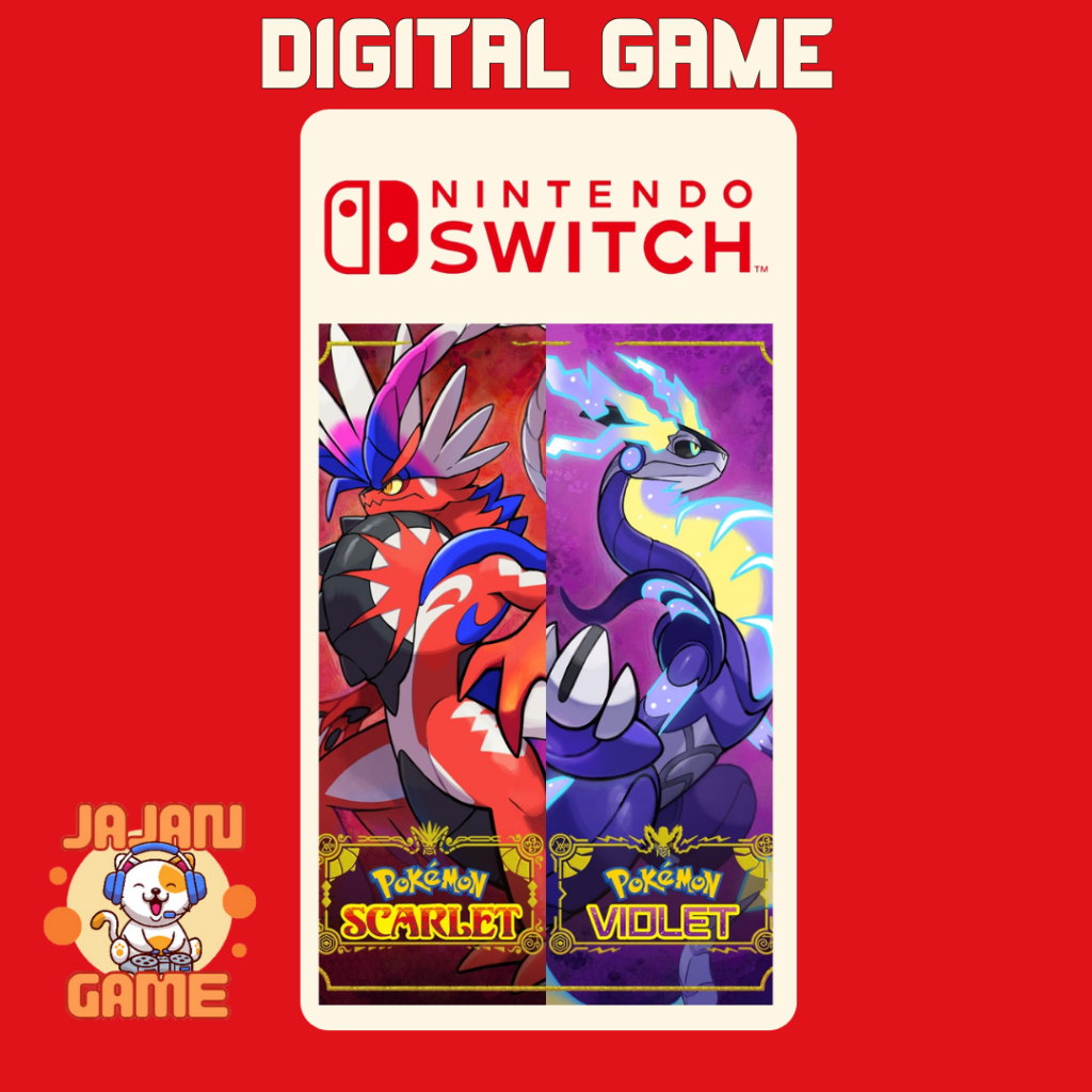 Pokemon Scarlett & Pokemon Violet + DLC - Original Nintendo Switch Digital Game