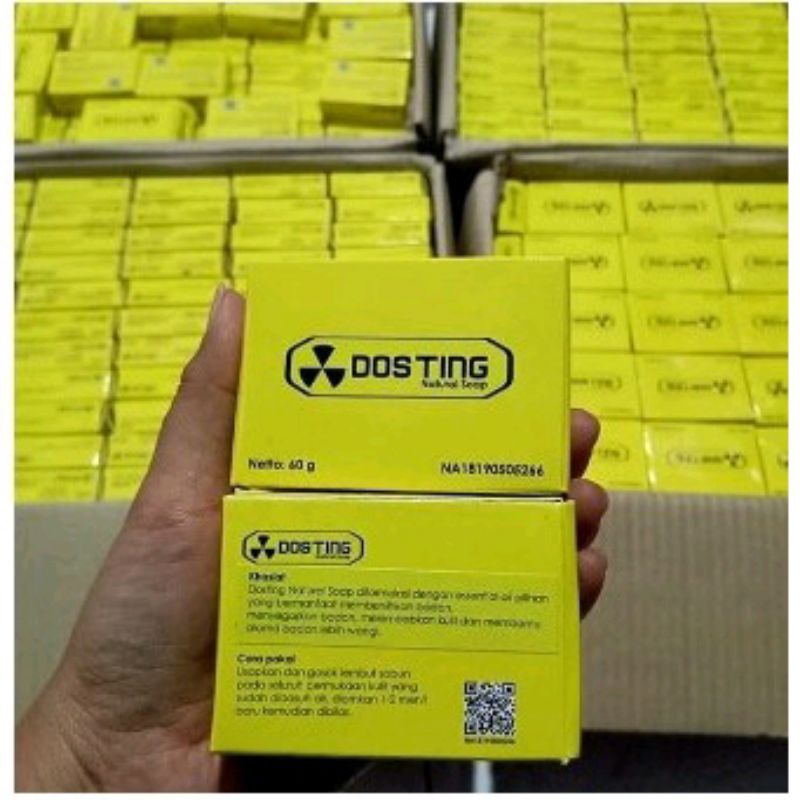 Sabun DOSTING kojic whitening pemutih badan BPOM bagus campur rapid lotion siang malam