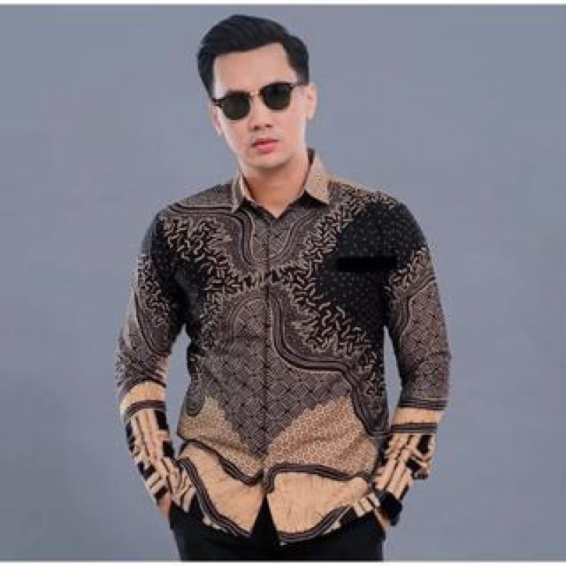 Batik Arby - Kemeja Batik Pria Solo Hem Batik Cowok Lengan Panjang Mewah Full Furing Premium BARA HI