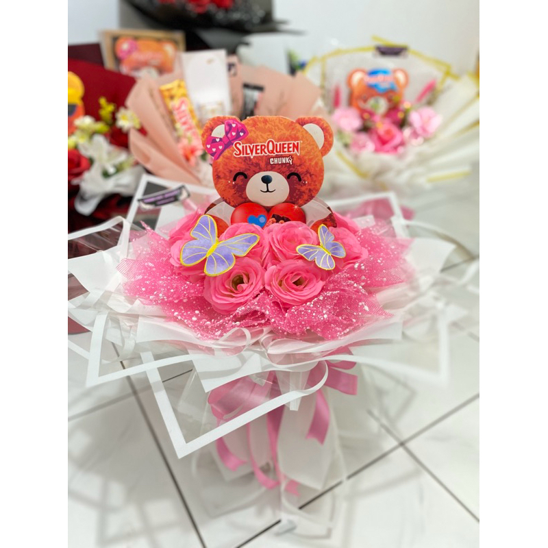 

Round Bouquett choco bear