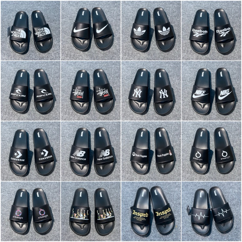 paket grosir usaha sendal sandal slop selop pria wanita distro kece kekinian