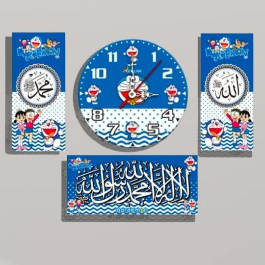 jam dinding kaligrafi karakter / jam dinding karakter minimalis / jam dinding kaligrafi Arab