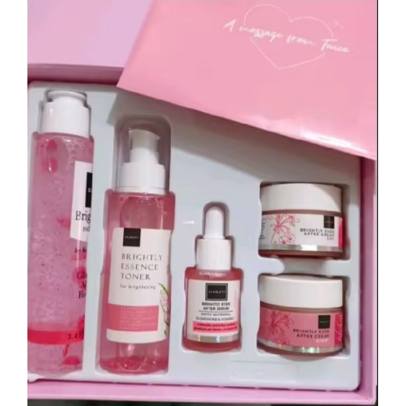 PAKET 5in1 SCARLETT BRIGHTLY EVER AFTER CREAM VARIAN LENGKAP SHARE IN JAR