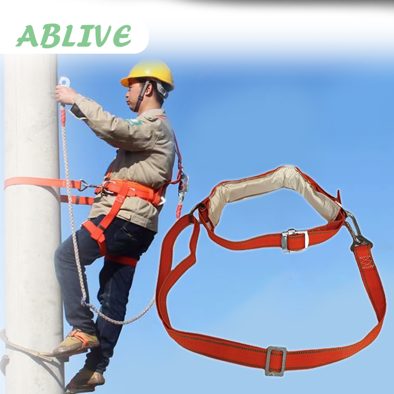 Sabuk Panjat Tiang Listrik Proyek Industri Safety Belt Panjat Tebing Sabuk Tali Pengaman Panjat Poho