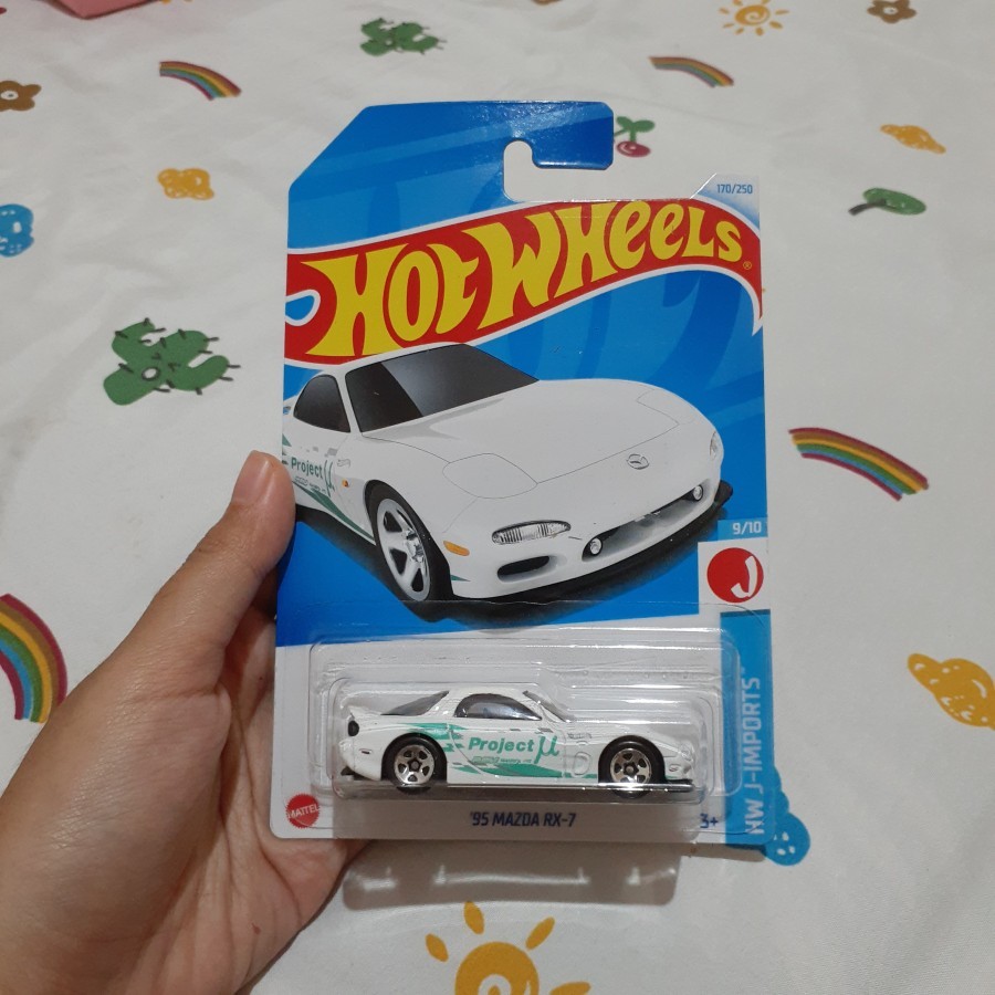 '95 Mazda RX-7 170/250 Mainan Mobil Anak Hotwheels Hot Wheels Diecast Skala 1/64 Car HW Hot Wheels P