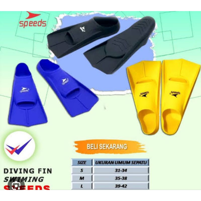 SEPATU KAKI KATAK DIVING RENANG SPEEDS