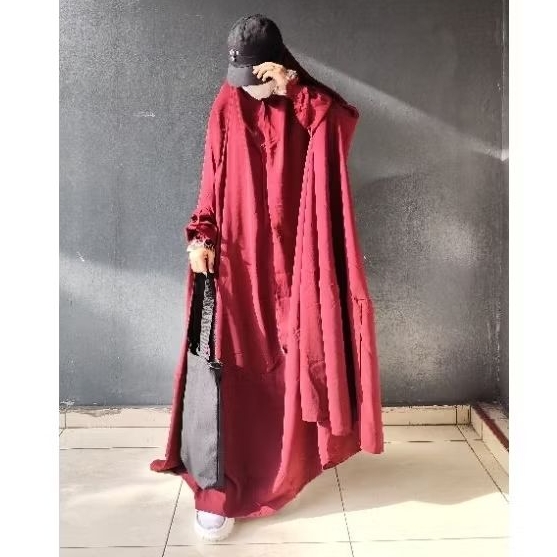 Khimar Overhead Plus Cadar Khimar Floor Khimar Syari Terbaru Set Cadar Jumbo  Jilbab Hijab Kerudung 