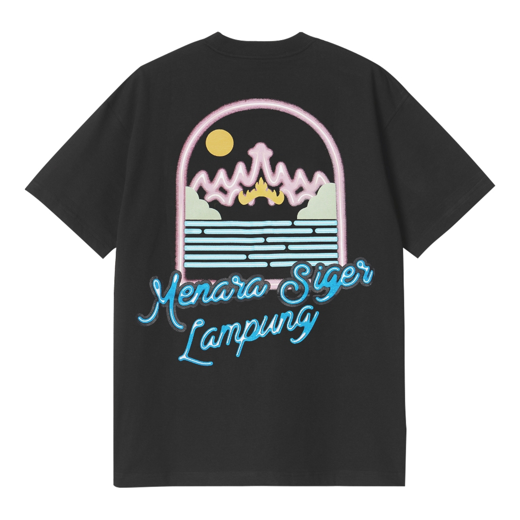 KAWAY Souvenir Lampung Tshirt Kaos Lampung NEON SIGOK