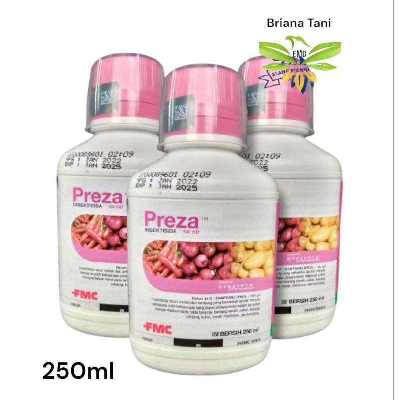 Preza 100 OD 250 ml Insektisida Siantraniliprol Mengendalikan Hama Ulat dan Kutu Kebul Mengoptimalka