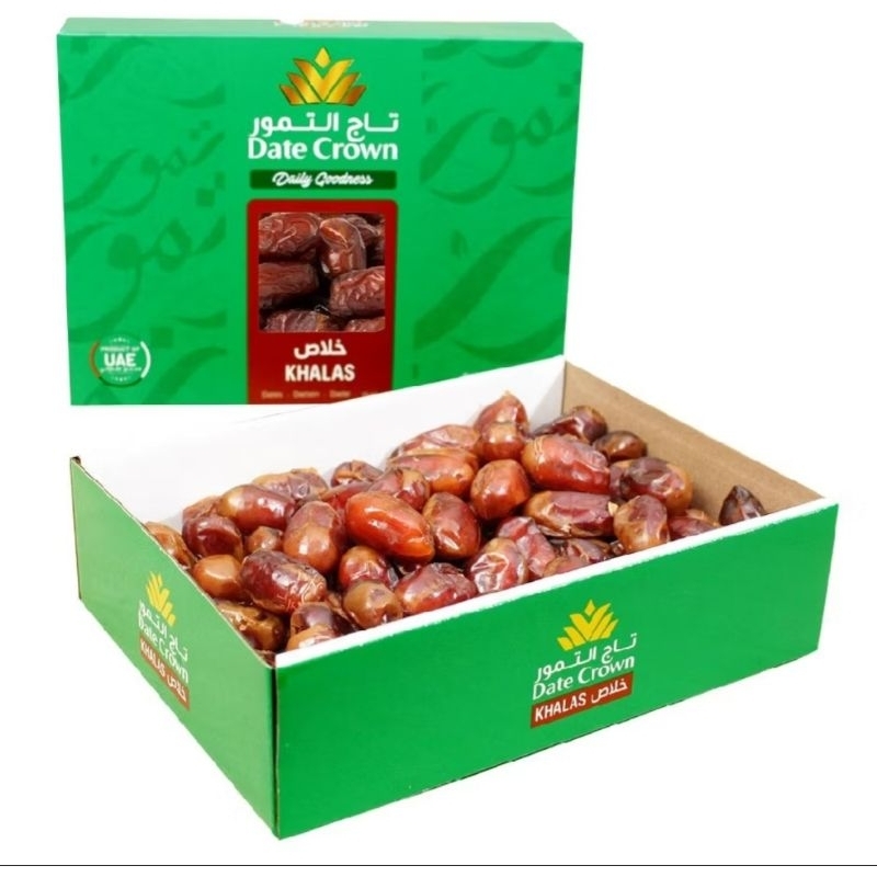 

Kurma Khalas Date Crown 1kg Premium Kurma Dari UAE| Khalas Datecrown 1kg | Kurma Khalas King 1kg