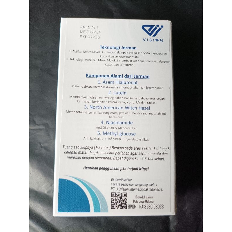 

Aii Vision Eye Serum