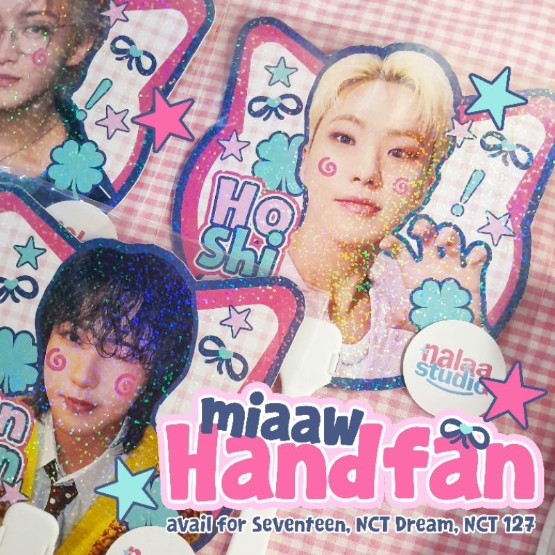 Miaaw Handfan Seventeen by Nalaastudio