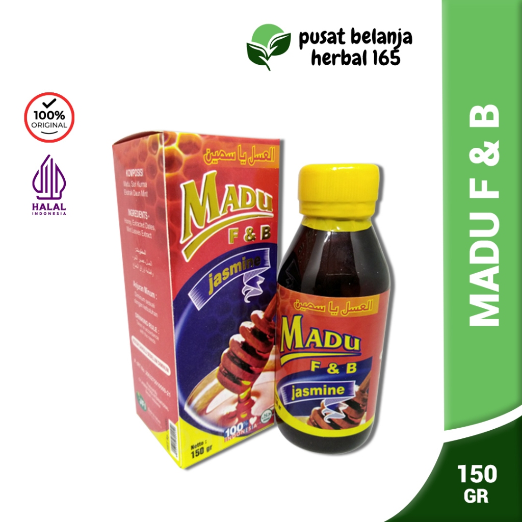 Madu F&B Prebiotik Flek dan Batuk | Madu F & B Jasmine - 150 gr