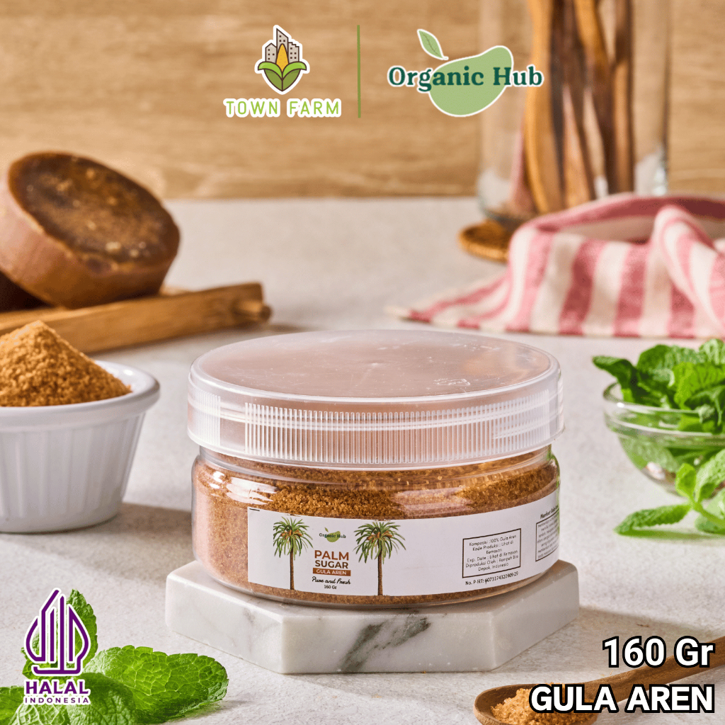 

Organic Hub Palm Sugar Powder Original Gula Aren Bubuk Organik Asli 100% Premium Quality 160gr