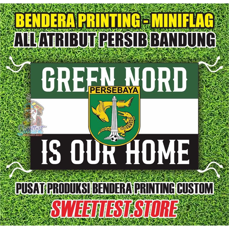 ATRIBUT PERSEBAYA SURABAYA, READY STOK GIANTFLAG PERSEBAYA, MINIFLAG PERSEBAYA, KAOS PERSEBAYA, STIK