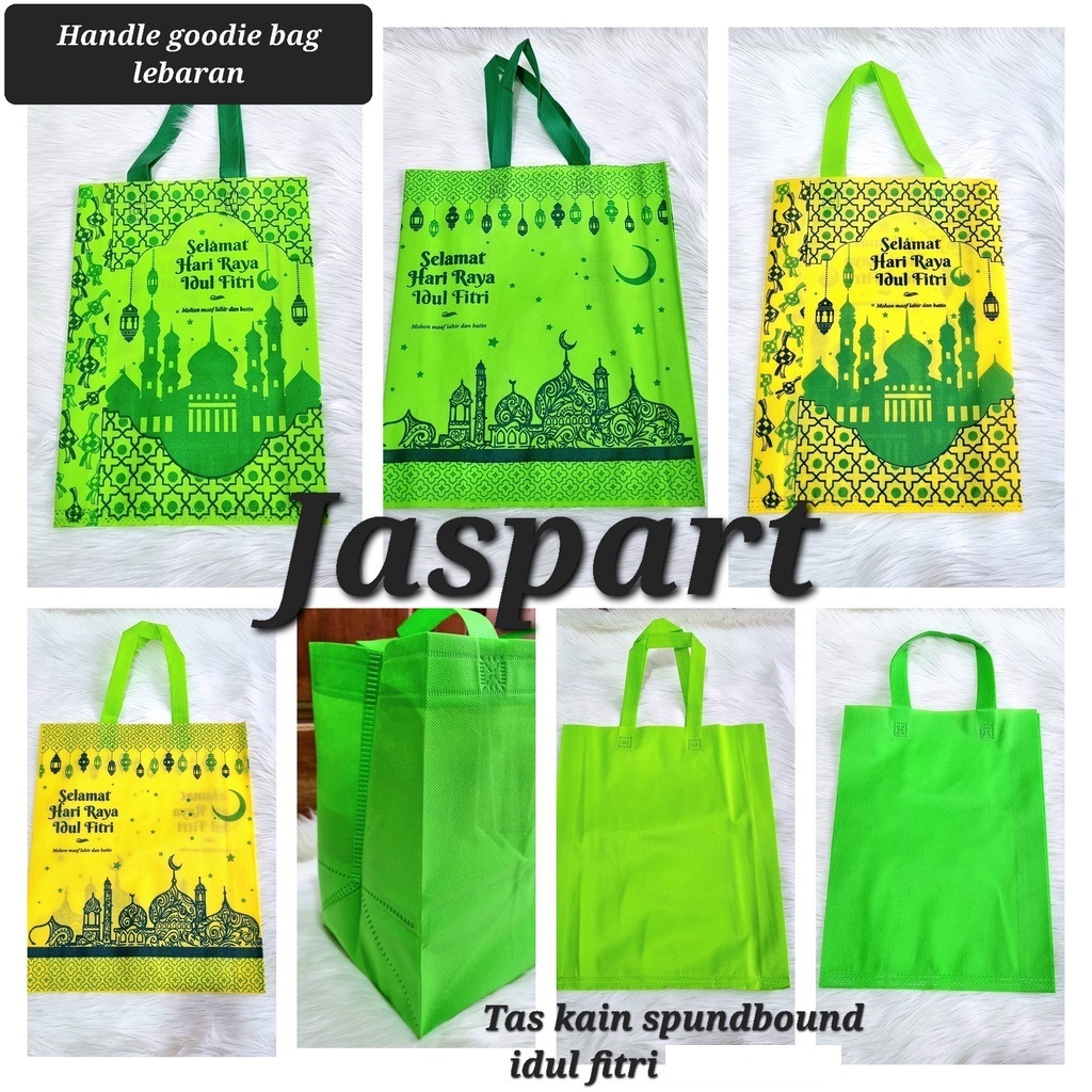 

TAS SPUNDBOND IDUL FITRI UKURAN 30X40 25X35 38X45 KANTONG LEBARAN BINGKISAN PARCEL GOODIE BAG