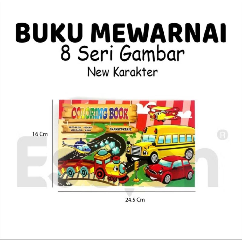 

Buku Mewarnai seri/motif (1pcs)