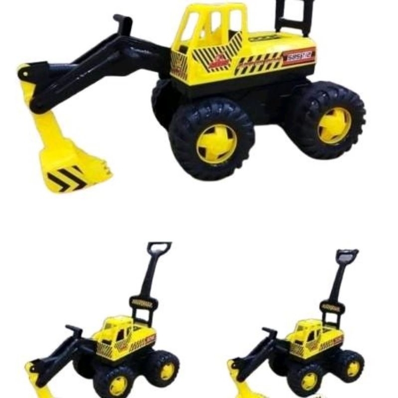 Mainan Bego/Excavator Bisa NAiki Bahan Tebal Lengkap Dengan Helm Keselamatan