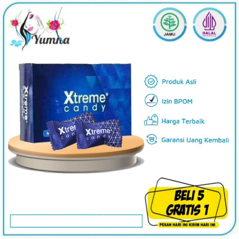 permen premium xtreme candy original - permen stamina pria dewasa 1box isi 30pcs