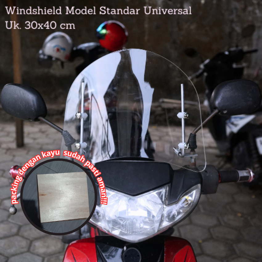 Visor Standar Universal Windshield Beat Windshield Scoopy Windsield Vario Visor Angin Visor  Pelindu