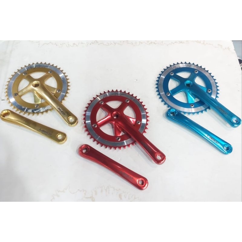 Crank Lasco 46T Original Crank Sepeda Single Speed Crank Fixie