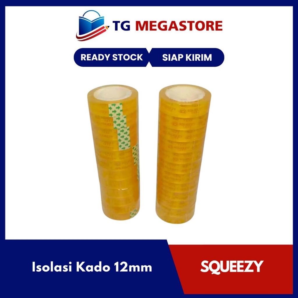 

Squeezy Isolasi Kado 12mm isi 12pcs