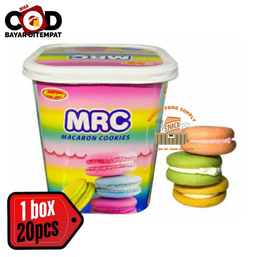 

[ BERKAH ] Ranjani MRC Macaron Cookies Assorted 92gr Makaron Kukis Aneka Rasa Snack Cemilan Anak Murah Halal strawberry yogurt Vanila Lemon Cheese Cake Ice Cream Matcha