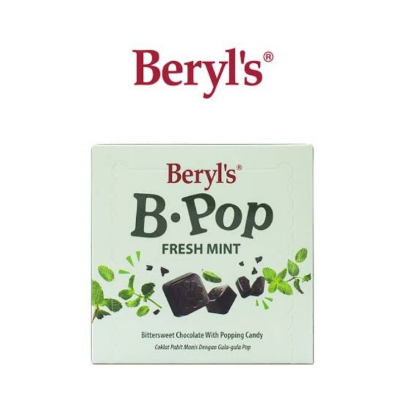 

Beryl's B.POP Fresh Mint Bittersweet Chocolate With Popping Candy (50g)