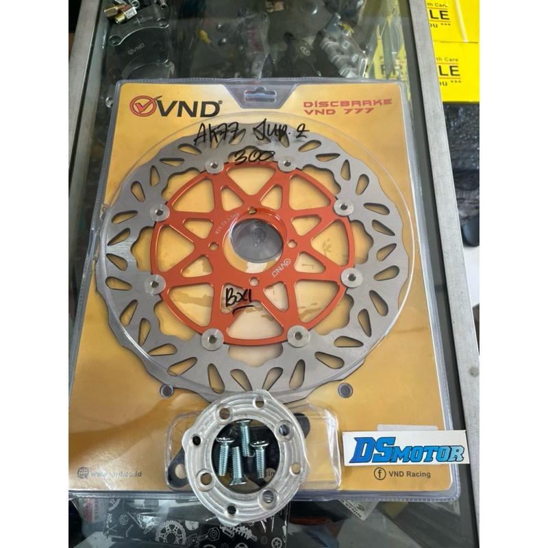 disc piringan cakram ak777 ak 777 300mm PNP suzuki satria 2tak hiu lumba set breket dan adaptor floa