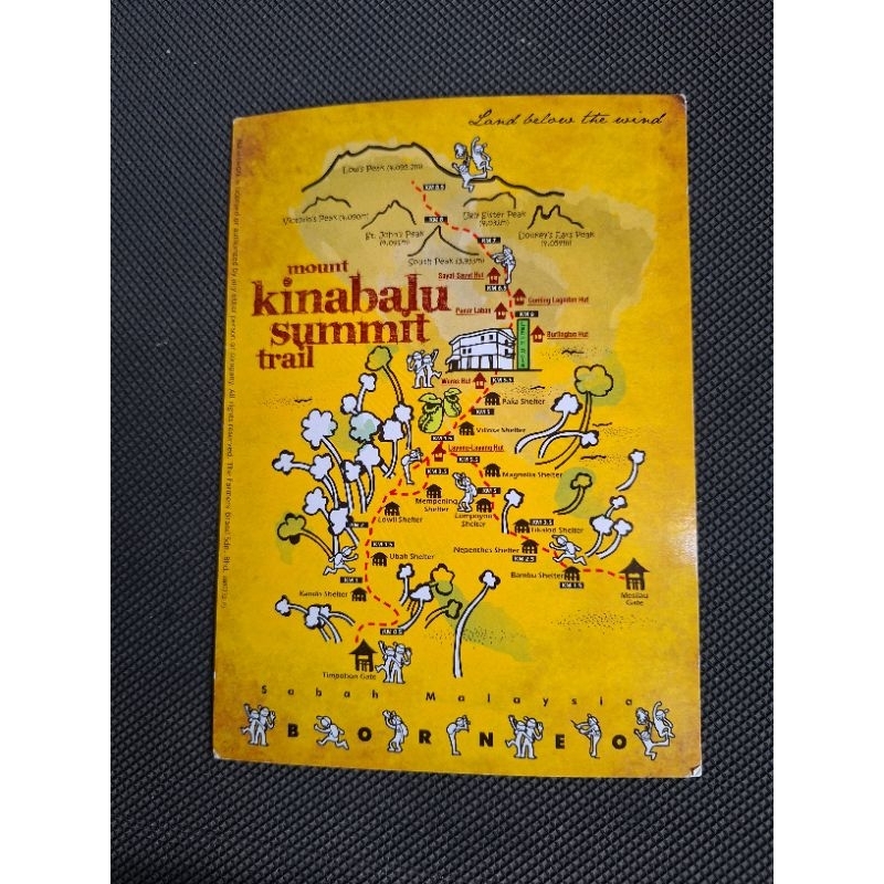 

kartu pos peta malaysia/malaysia map postcard