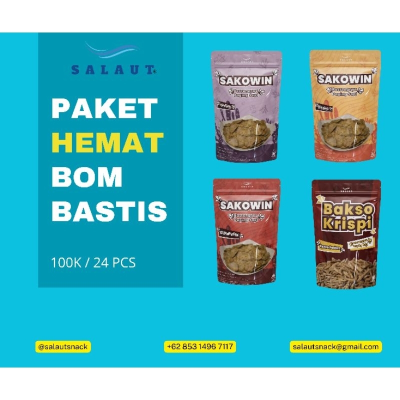 

Basreng Salaut Pangandaran 25 pcs oleh oleh khas Pangandaran
