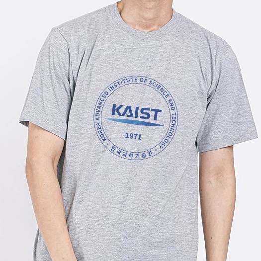 Kaos Korea Advanced Institute of Science and Technology (KAIST) Short Sleeve Cotton T-shirt Clothing