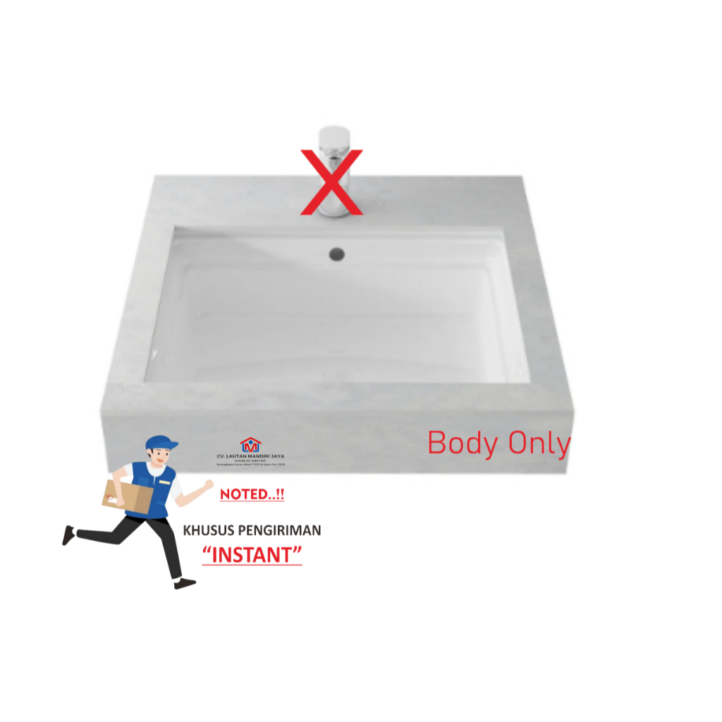 KURIR INSTANT Wastafel TOTO LW740J BODY ONLY