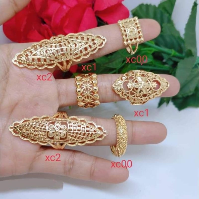 cincin dubay lapis emas mewah