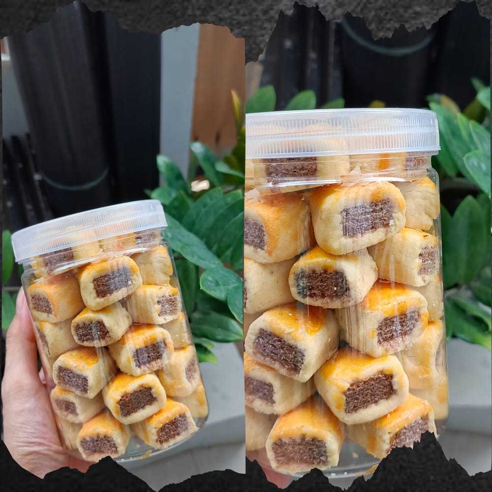 

Kastengel Wafer Keju Premium Toples 800ml - Renyah, Gurih, Tanpa Pengawet - Kue Lebaran
