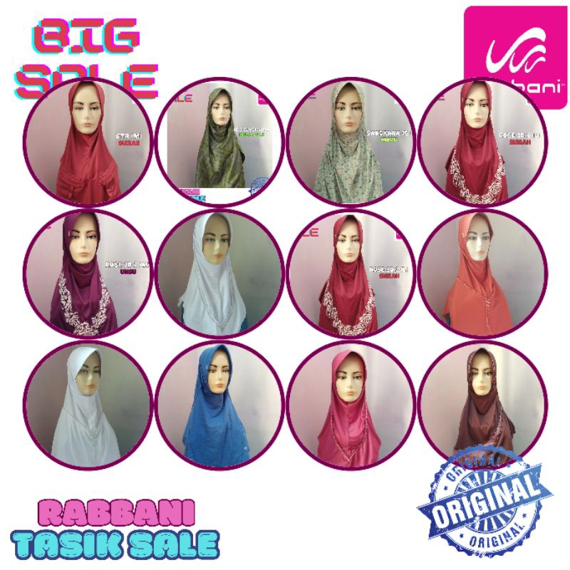 [READY | BACA DESKRIPSI] 100% Ori Rabbani – Koleksi Kerudung Dewasa Rabbani - GTR- LaCrosse- Hillux 